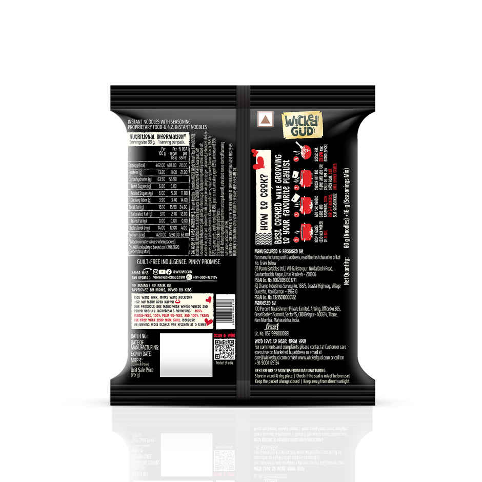 Wickedgud 3X Chilli Chicken Korean Instant Noodles