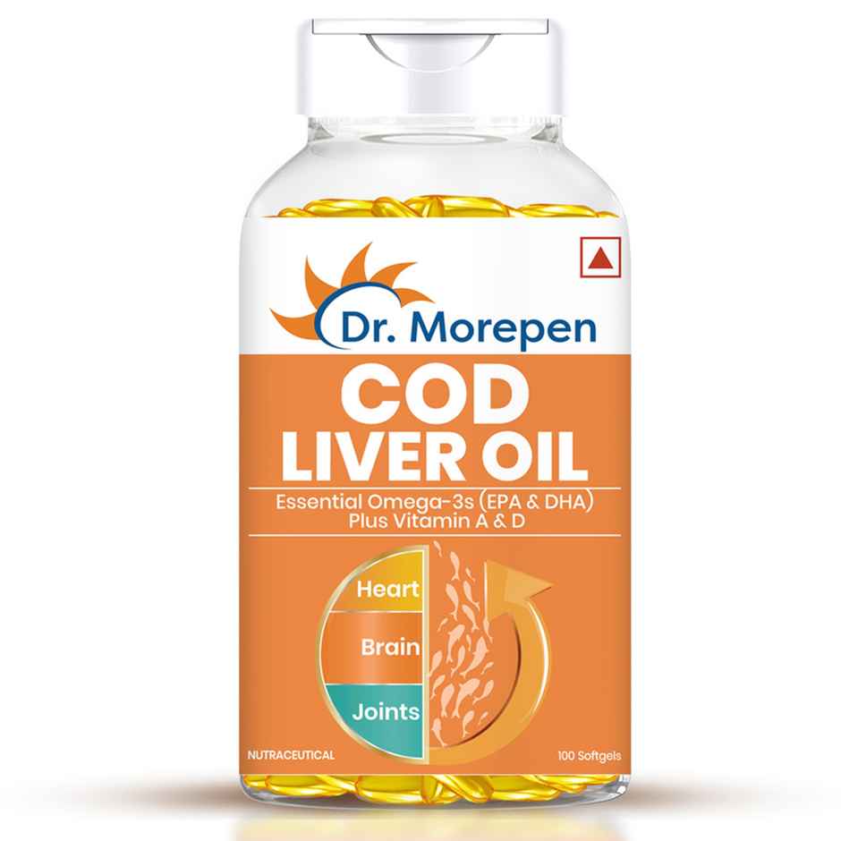 COD Liver Oil Capsule with Omega 3 Help Reduce Joint Pain & Support Heart Health