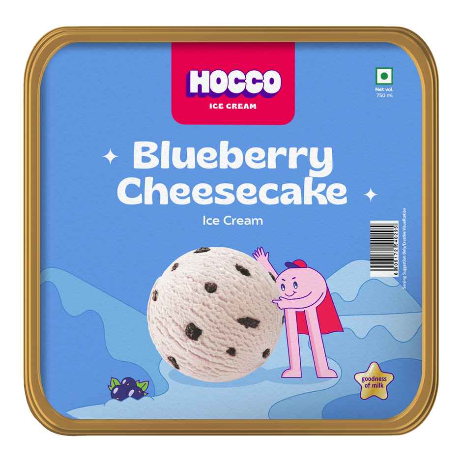 Hocco Blueberry Cheesecake Ice Cream Tub