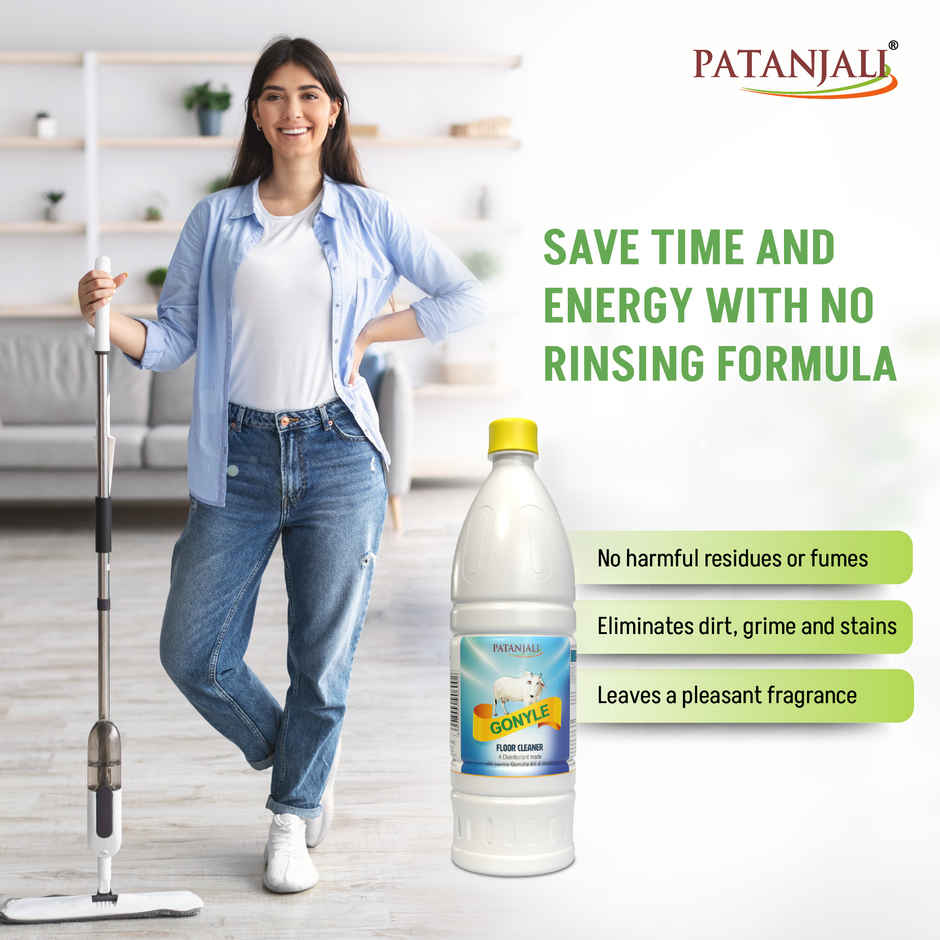 Patanjali Gonyle Natural Floor Cleaner Liquid for Everyday Home Cleaning