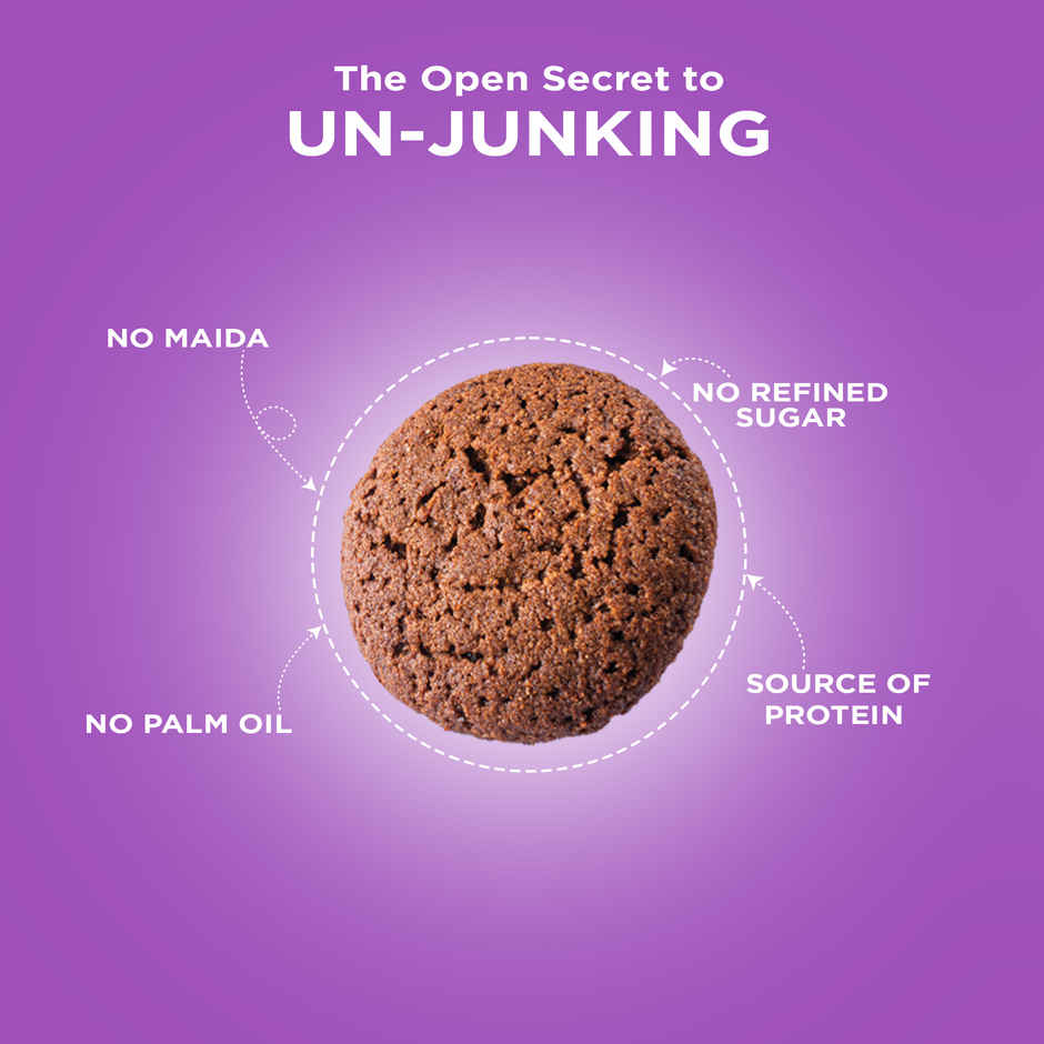 Open Secret Zero Maida Chocolate Biscuits | Healthy Snacks with No Refined Sugar & No Palm Oil