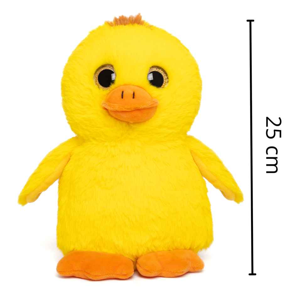 Mirada Glitter Eye Yellow Duck Plush Toy - 25cm