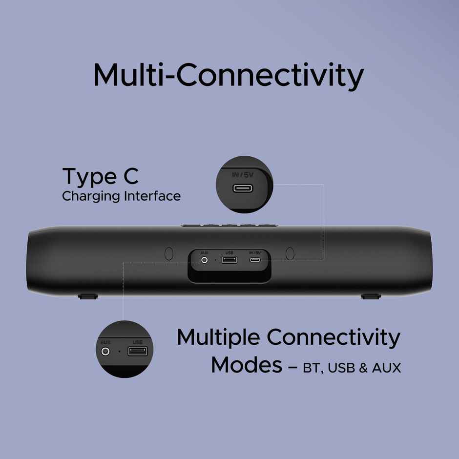 boAt Aavante Bar Groove Bluetooth 2.0 Channel Soundbar with 16 W RMS Output(Premium Black)