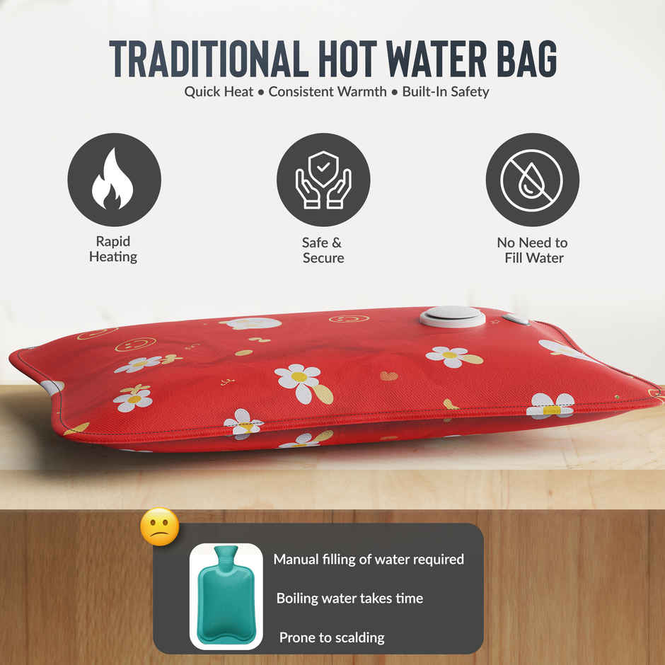 Aroma HGB5 Heating Warm Gel Bag For Backpain, Cramps, Bedwarmers, Joint Pain Relief Design May Vary