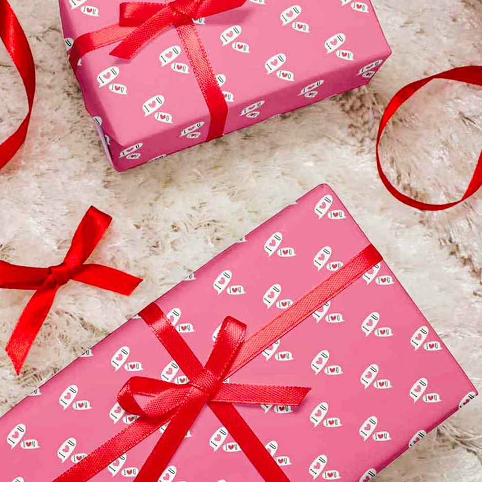 I Love You Gift Wrapping Paper | Pack of 2 | Mad Over Prints