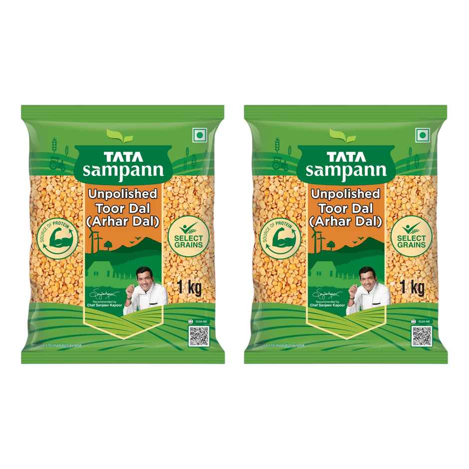 Tata Sampann Unpolished Toor Dal-Arhar Dal Combo