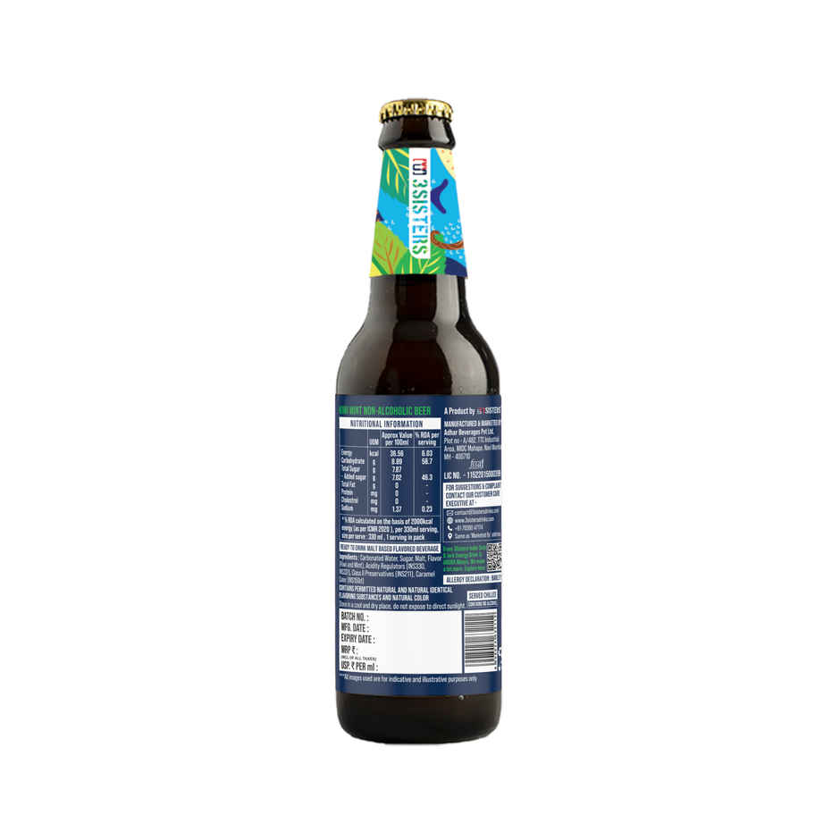 3 Sisters Kiwi And Mint Non Alcoholic Beer