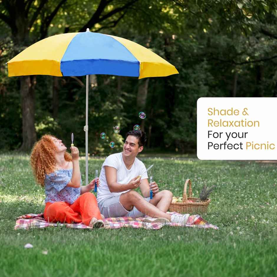 Fendo Garden Umbrella 36 Inch Sun & Rainproof Umbrella | Blue