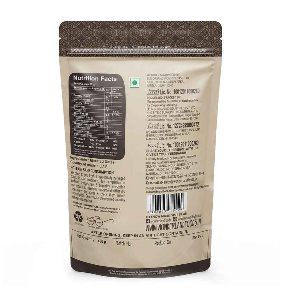 Wonderland Foods Mazafati Dates