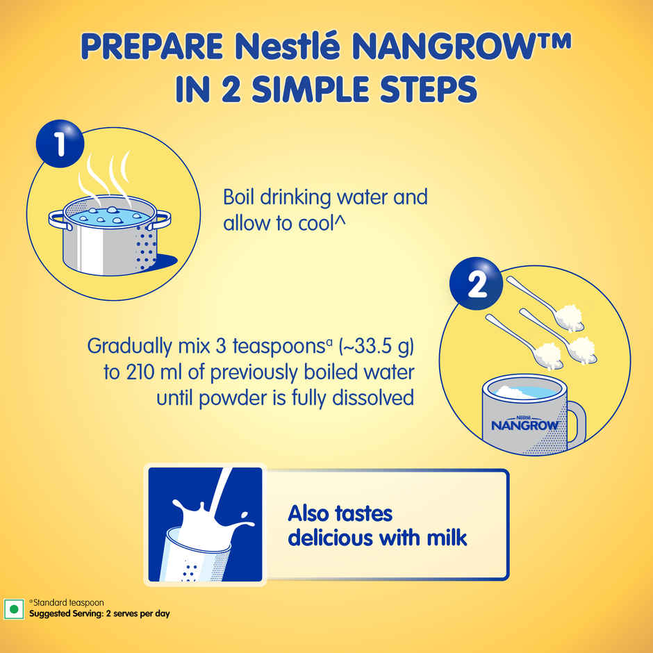 Nestle Nangrow Vanilla Drink Mix | For 2 - 6 years Kids