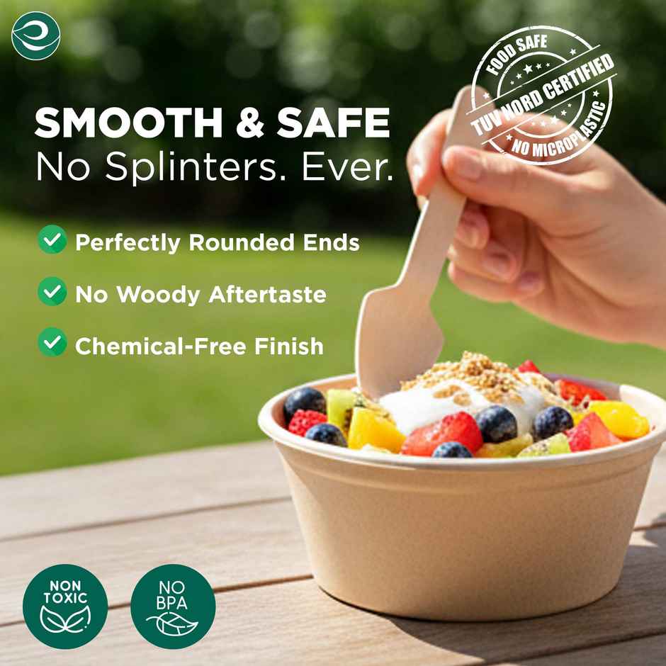 Eco Soul | Ice Cream Spoon | |95 mm | 50 Count