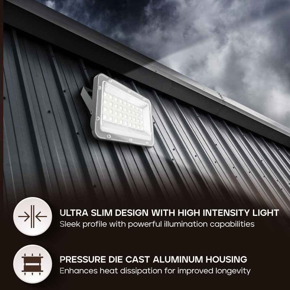 Gold Medal Luxo 50W Outdoor IP66 Waterproof LED Flood Light | Focus Light for Garage,Garden,Parking & Outdoor Lighting