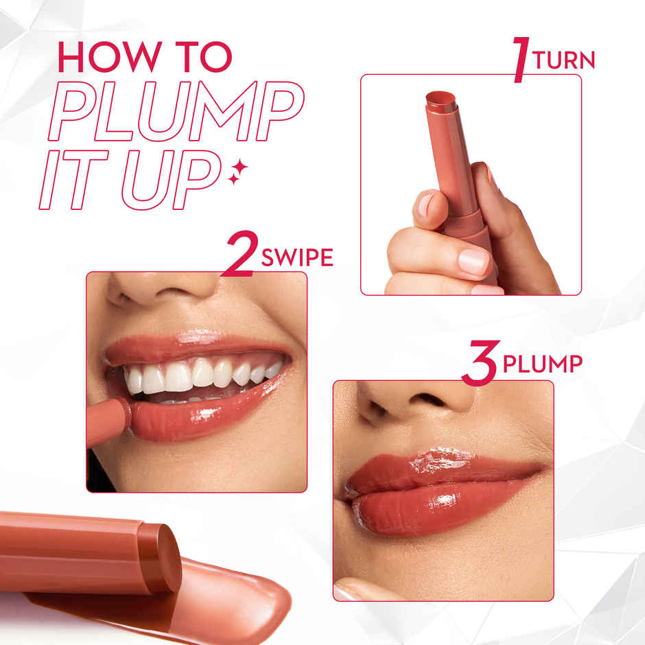 SUGAR Cosmetics Glide Peptide Plumping Gloss Stick|02 Pink Pop