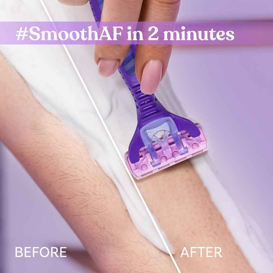 Bombae Vitamin E & Aloe Hair Removal Body Razor for Women