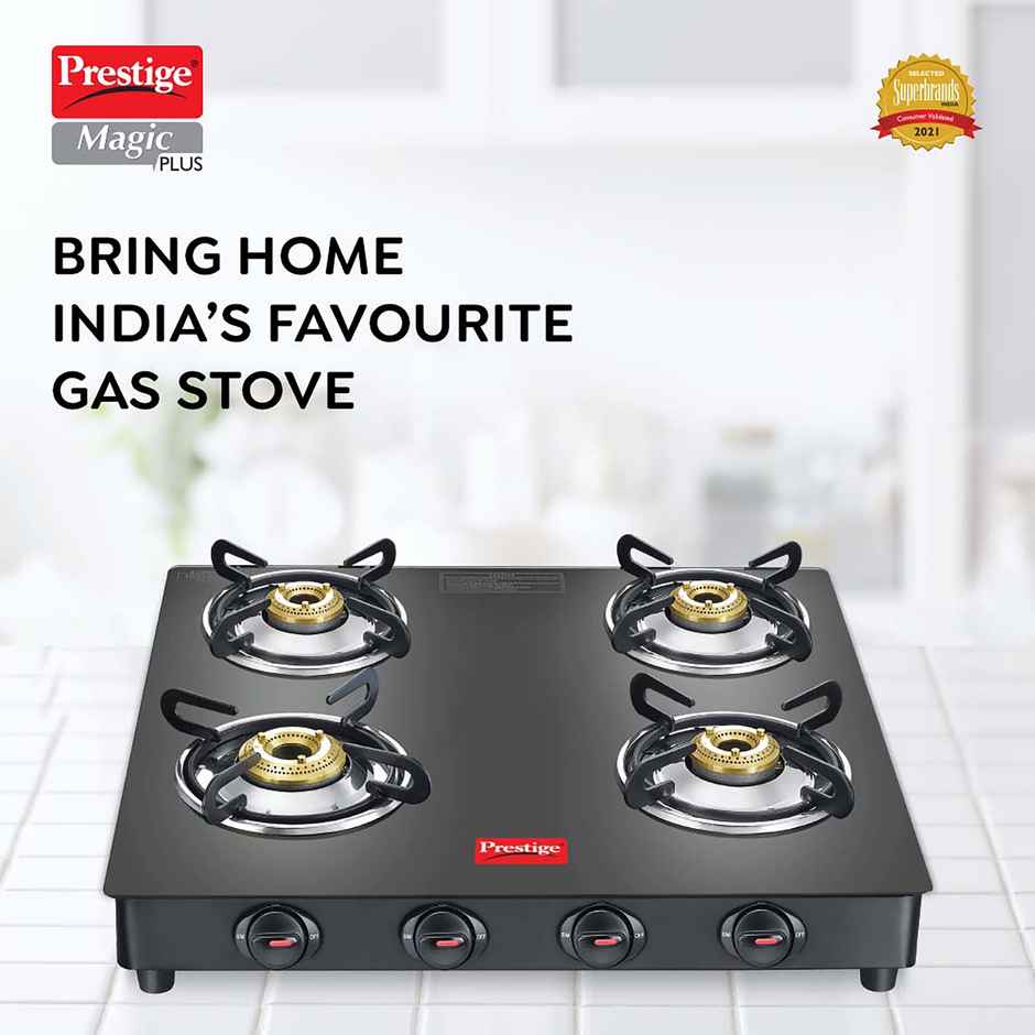 Prestige Magic Plus 4B Square Gas Stove