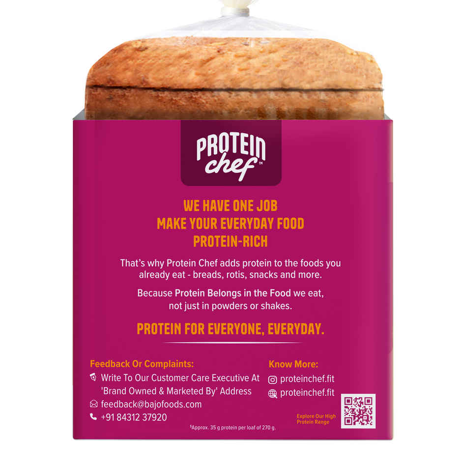 Protein Chef 37g Protein Brown Bread, No Maida No Preservatives