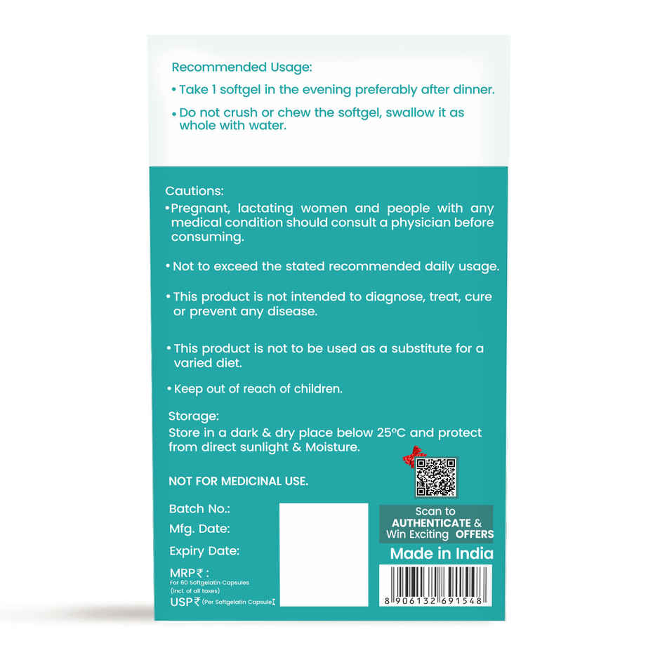 Dr. Morepen Omega-3 Fish Oil 500mg Capsules with Vitamin A & E No Fishy Burps