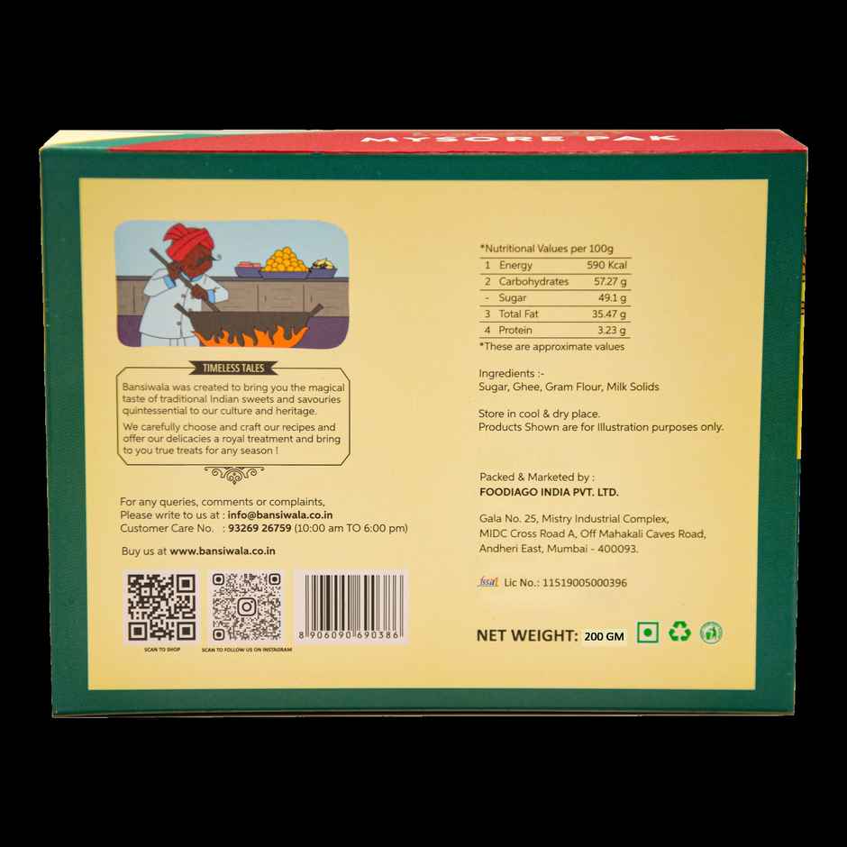 Bansiwala Mysore Pak | Sweet & Delicious