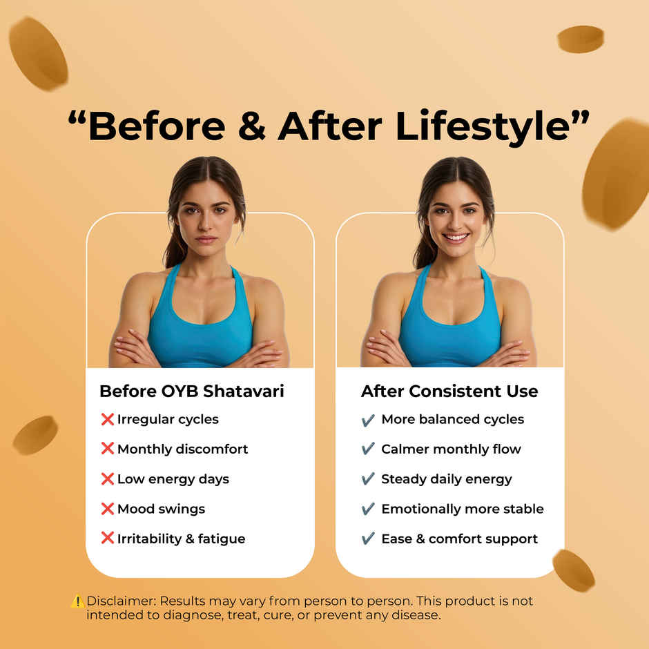 OYB Shatavari Tablets for Women's Health & Hormonal Balance | 30 Tablets | OYB Shatavari