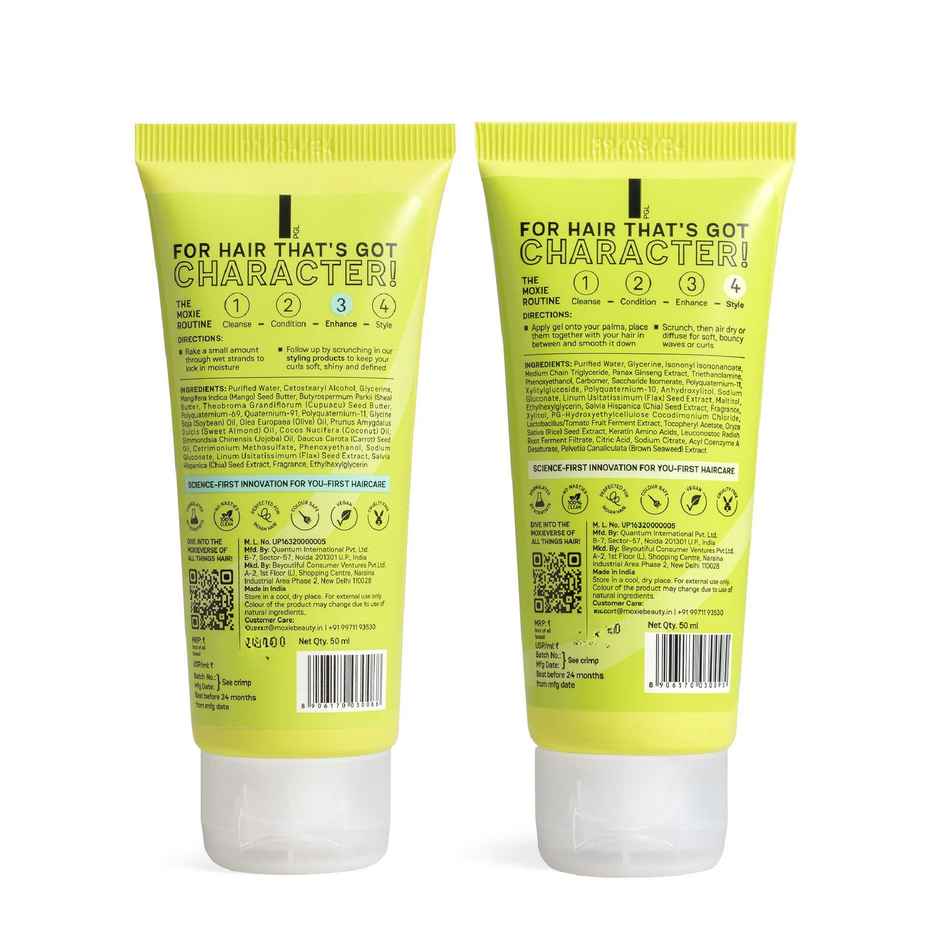 Moxie Beauty Curly Vibe Setter Travel Duo | Boosts Curl Definition & Retains 96% Moisture