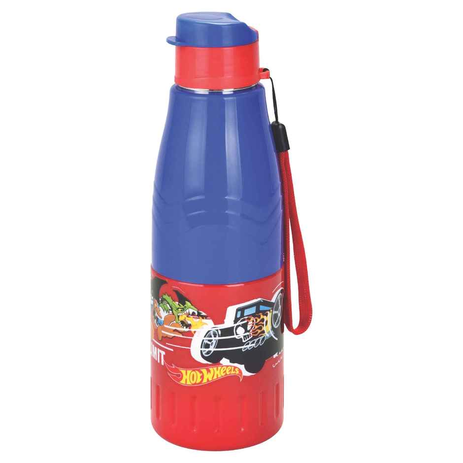 Hot Wheels Kids Stainless Steel Insulated Water Bottle Leak Proof BPA Free with Carry Strap
