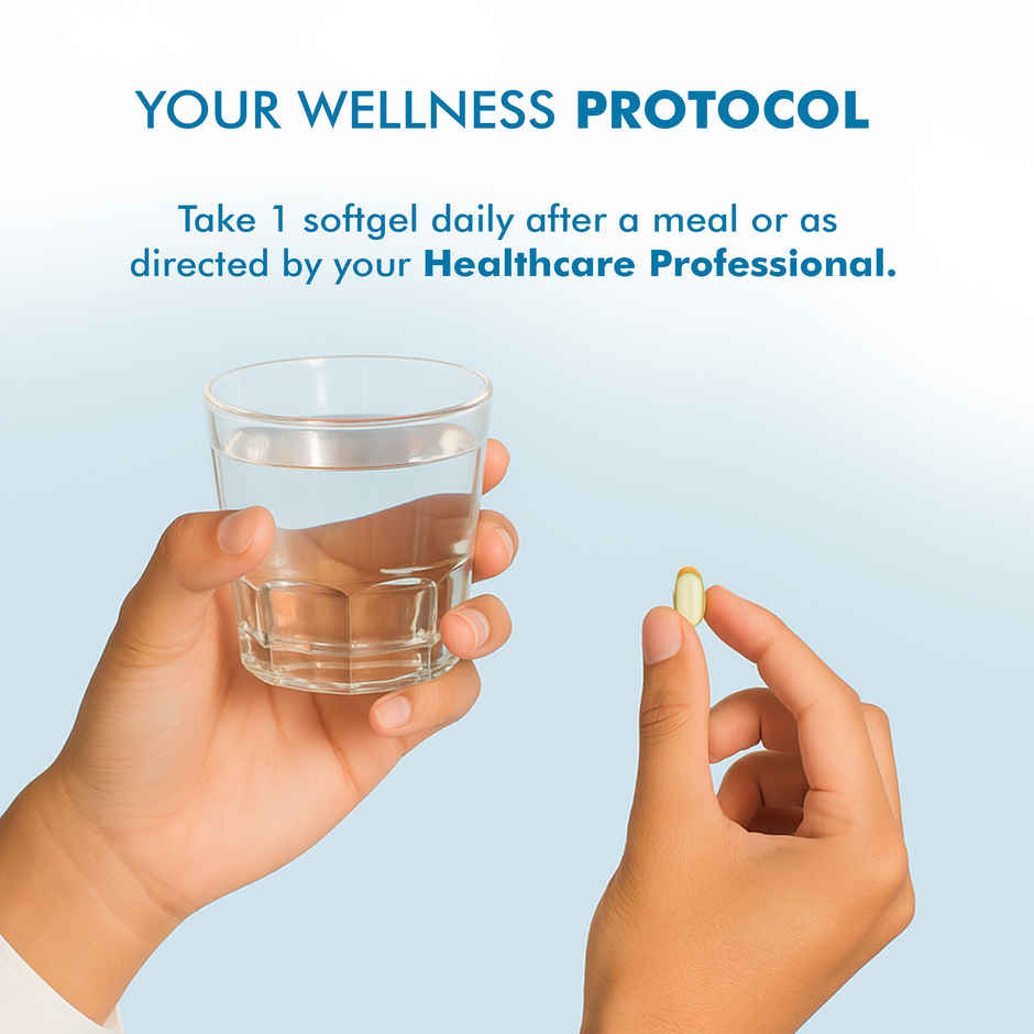 Dr. Morepen Omega-3 Fish Oil 1000mg Capsules with Vitamin A,E & D3 No Fishy Burps