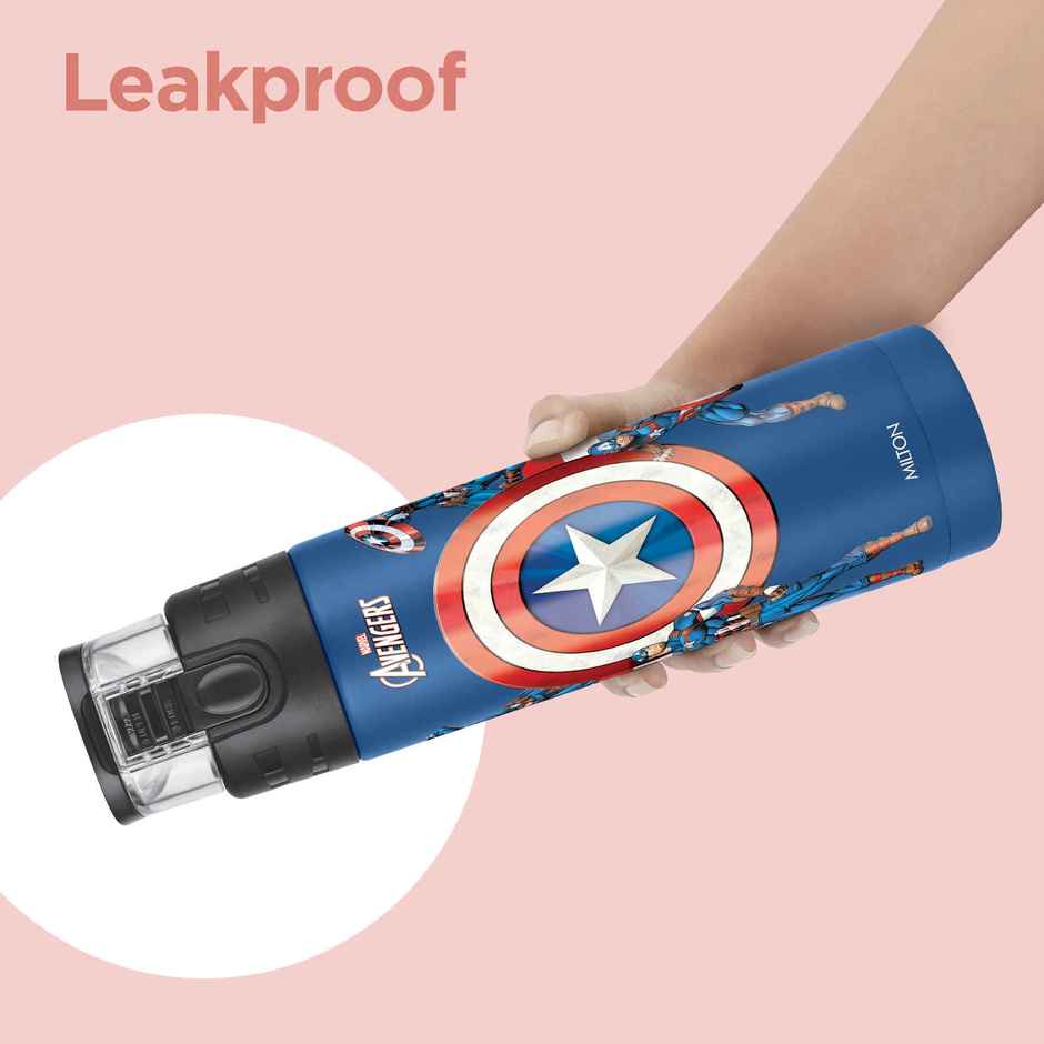 Milton Marvel Mighty Thermosteel Bottle | 750 ml | Blue | Captain America