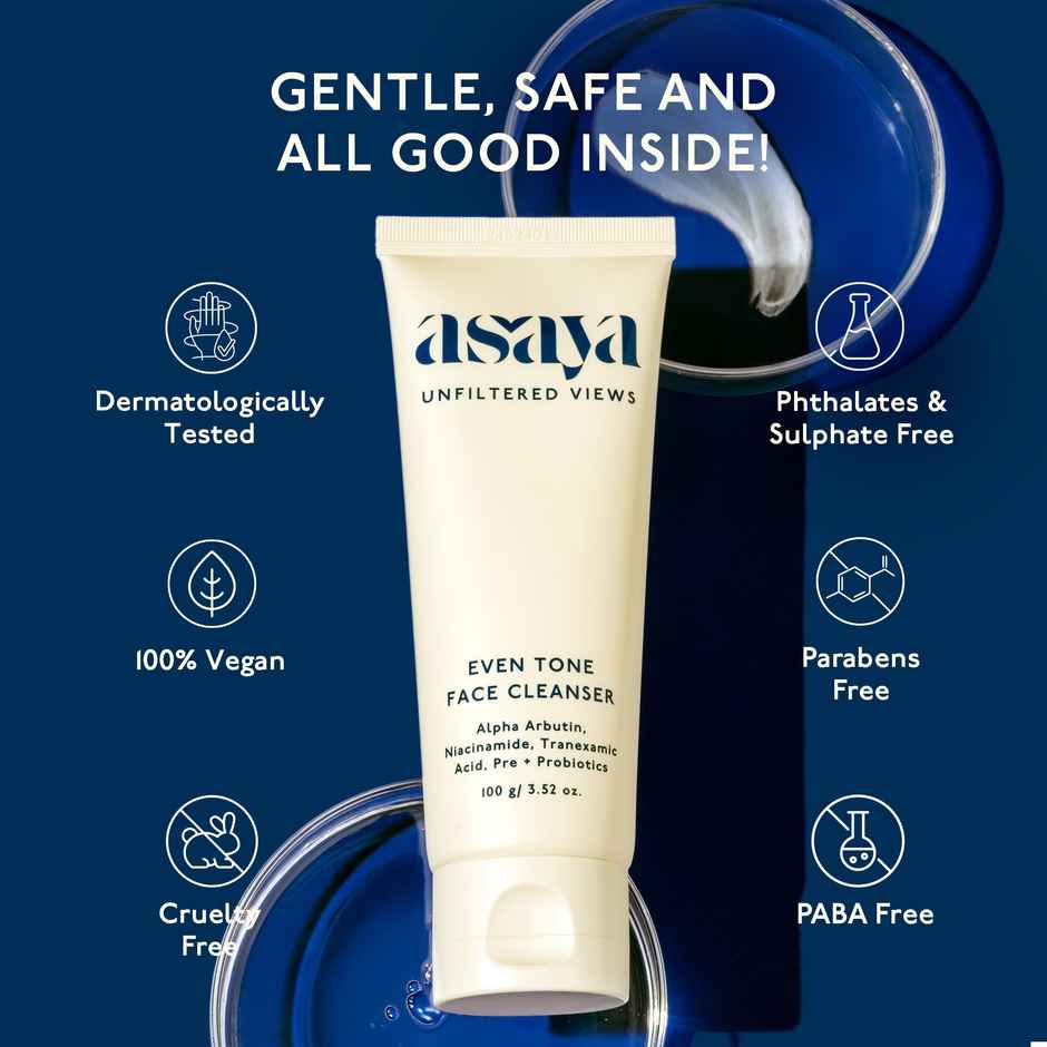 Asaya Dark Spot Removal & Brightening Face Wash With Tranexamic Acid | Alpha Arbutin & Niacinamide