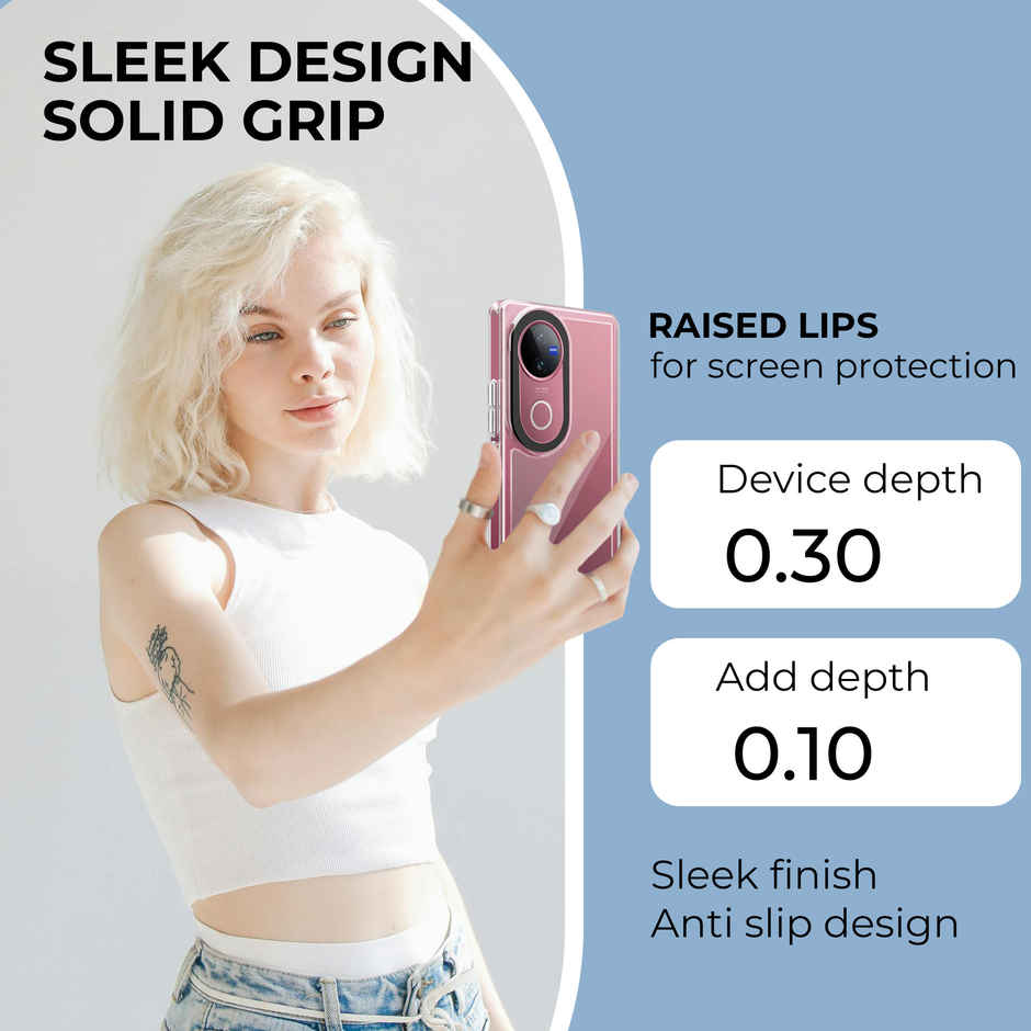 Artistque Case for Vivo V50 | V50E 5G Back Cover | Ultra Stylish Transparent TPU Cover