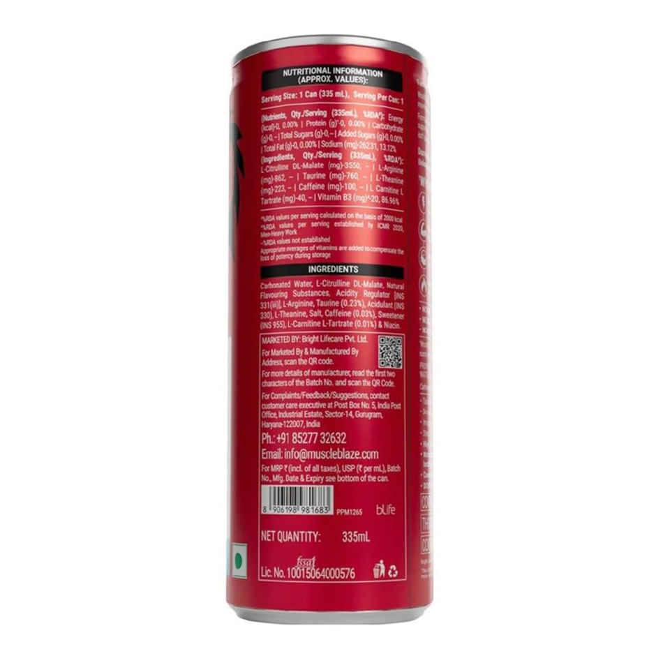MuscleBlaze WrathX Zero Sugar Energy Drink Frostbyte Combo