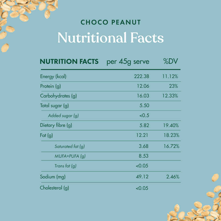 Cosmix No-Nonsense Protein Bar | Choco Peanut  |12g Protein