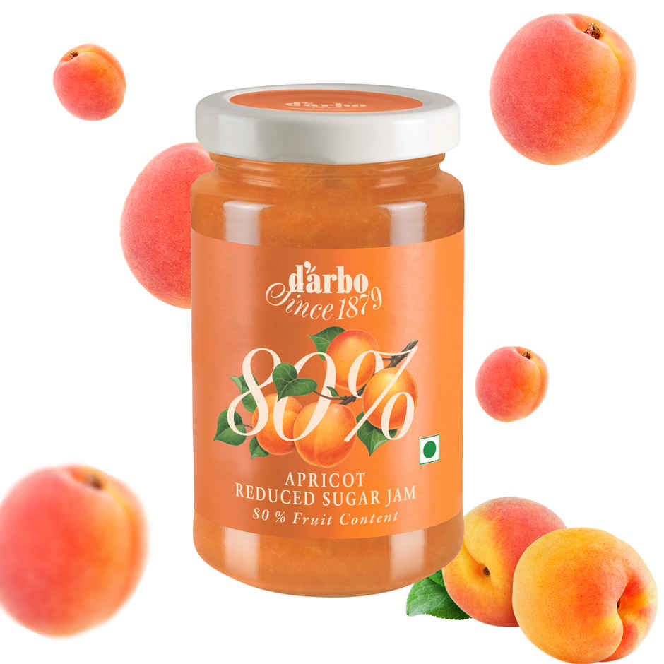 Darbo Apricot Reduced Sugar Jam 80% Fruit Content
