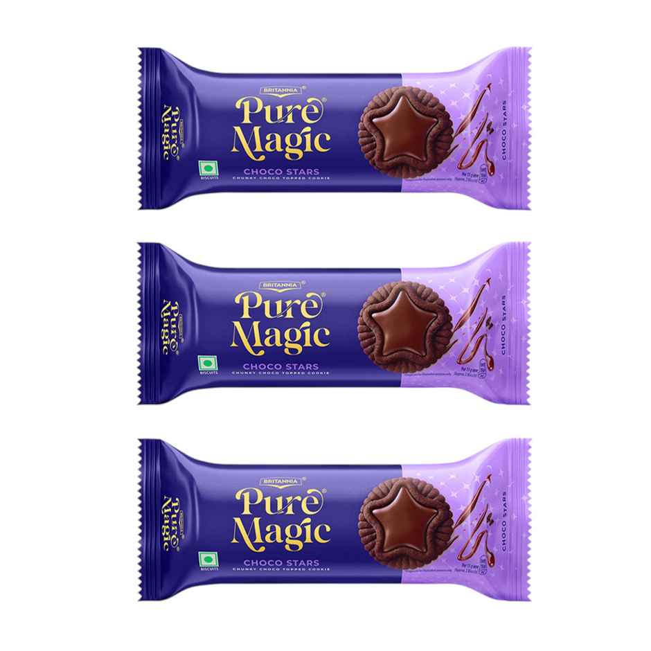 Britannia Pure Magic Choco Stars Chocolate Cream Biscuits | Combo
