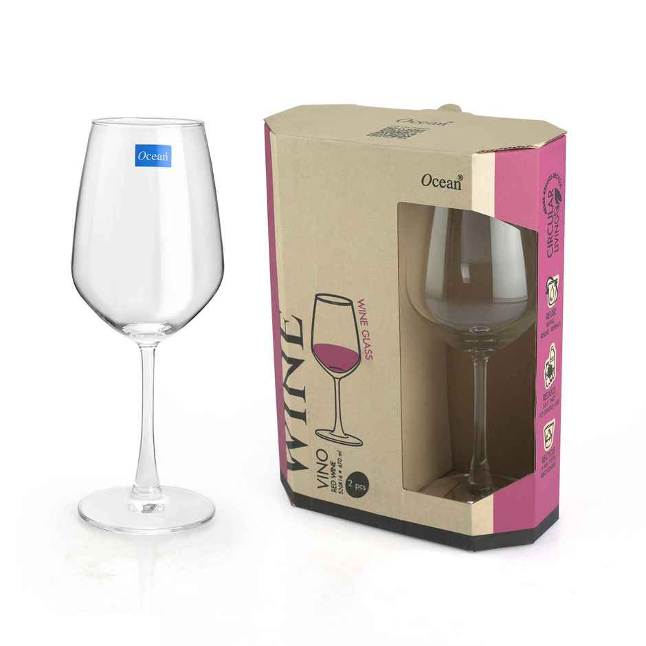 Vino Wine Glass | 2 pcs | 470 ml | Ocean Glassware