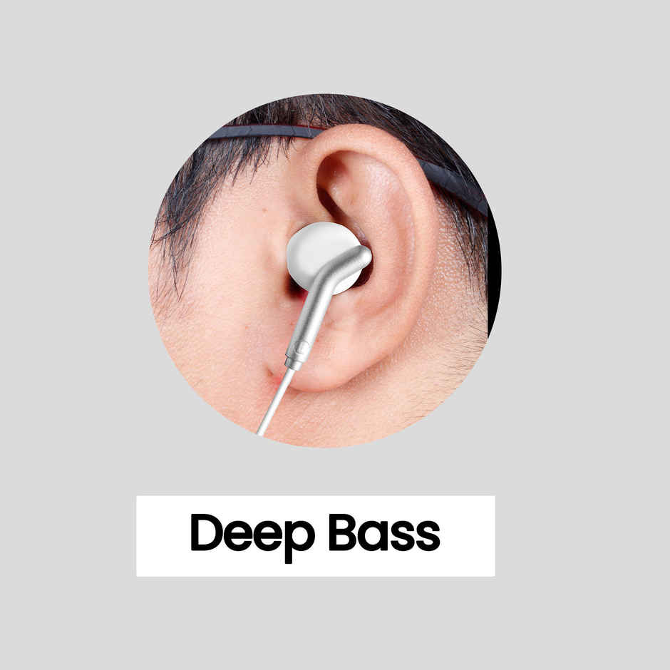 Zebronics Bro Wired Earphones with Mic, 3.5mm Audio Jack, 10mm Drivers, Phone/Tablet(White)