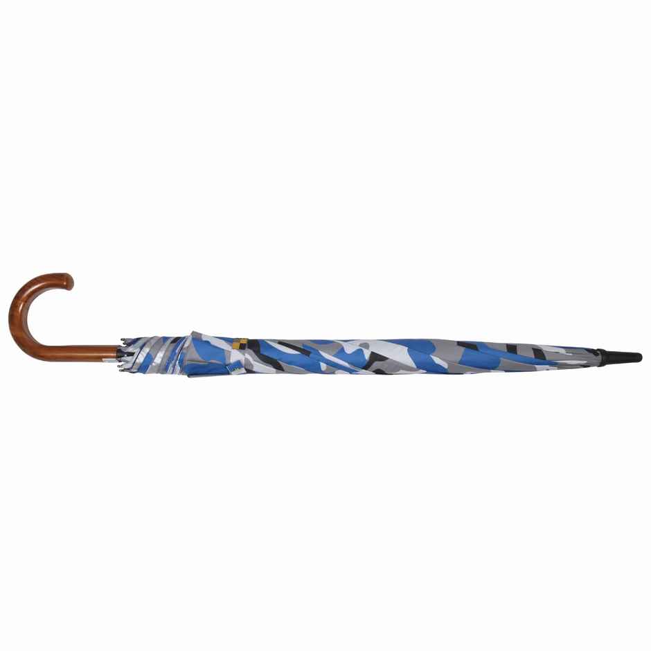 Eume Ordin Auto Open 27 Inch 1 Fold Unisex Camouflage Blue And Silver Color Umbrella