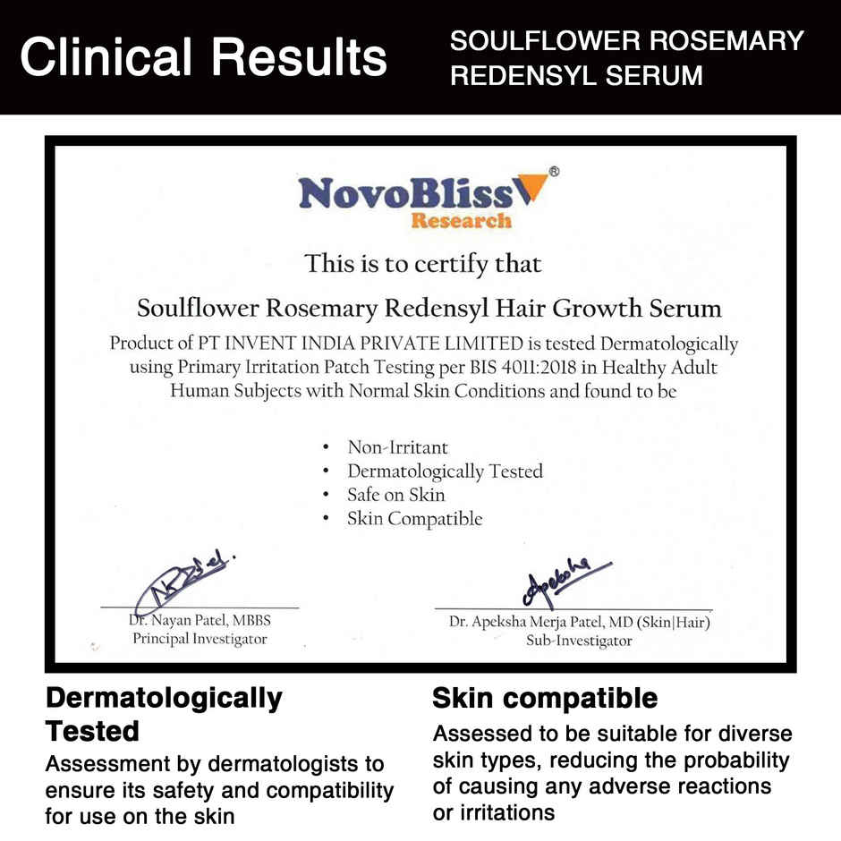 Soulflower Rosemary Serum For Hair growth & Hair fall control