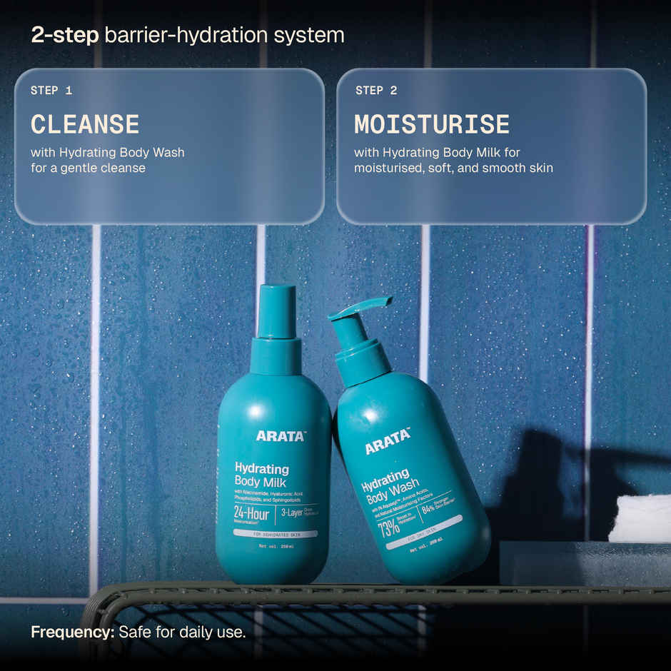 Arata Niacinamide Body Milk | Hydrates Skin | Repairs Barrier | Lightweight Spray Formula