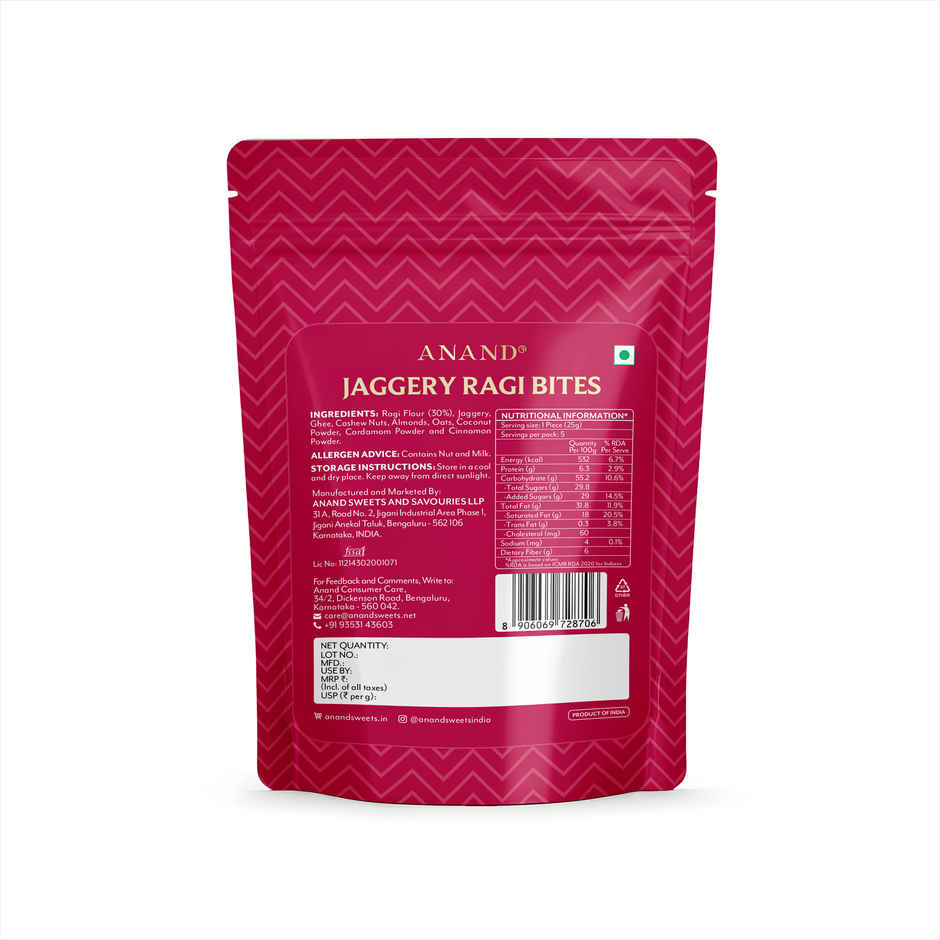 Jaggery Ragi Bites By Anand | No Added Sugar