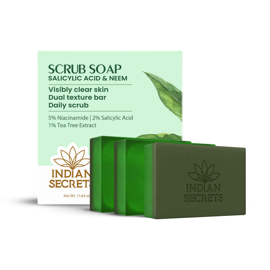 Indian Secrets Scrub Soap | Salicylic Acid & Neem