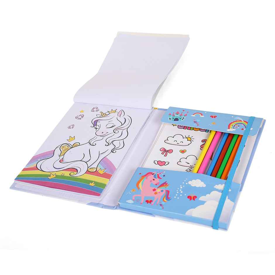 Hamleys Youreka Art & Craft Unicorn Magic Colouring Kit, 6Y+, Multicolour
