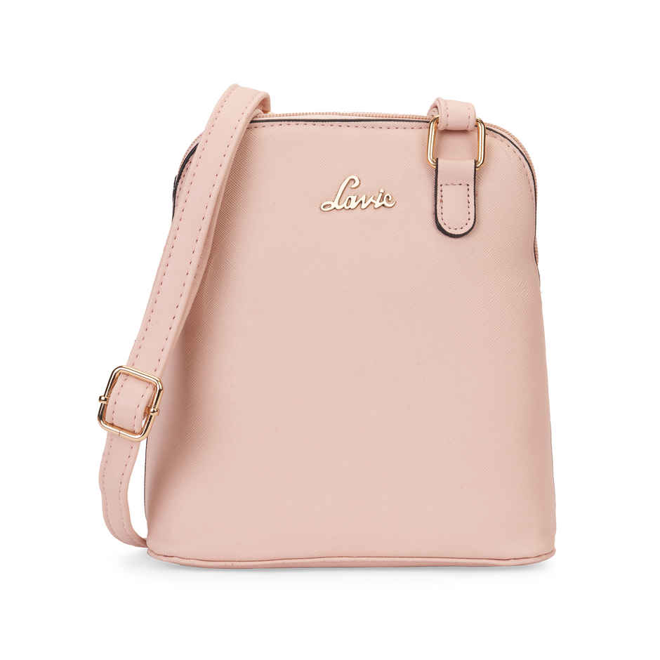 Lavie Women's Merlin Vertical Dome Cross Body Sling Bag | Ladies Purse Handbag | Light Pink
