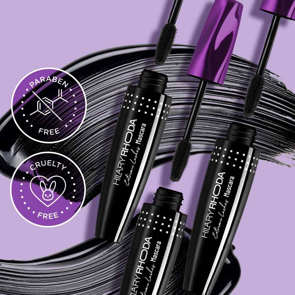 Hilary Rhoda Extreme Lashes Mascara | Volumizing & Lengthening Mascara | Waterproof & Long Lasting