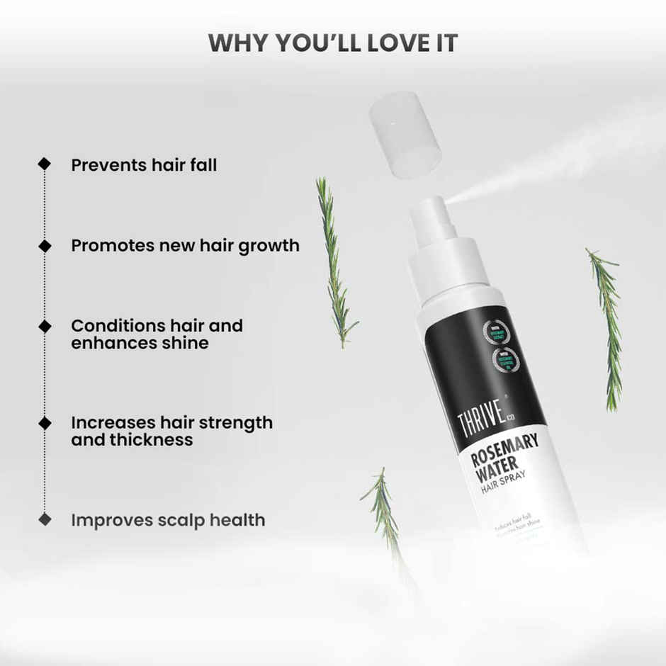 Thriveco Rosemary Water Hair Spray With 100% Natural Rosemary Extract For Men & Women,
