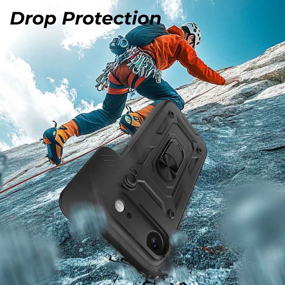 Artistque Case For Iphone 17 Air Back Cover | Ring Stand Armor Cover