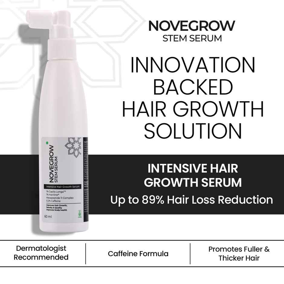 NOVEGROW Intensive Hair Growth Serum | Dermatologically Tested