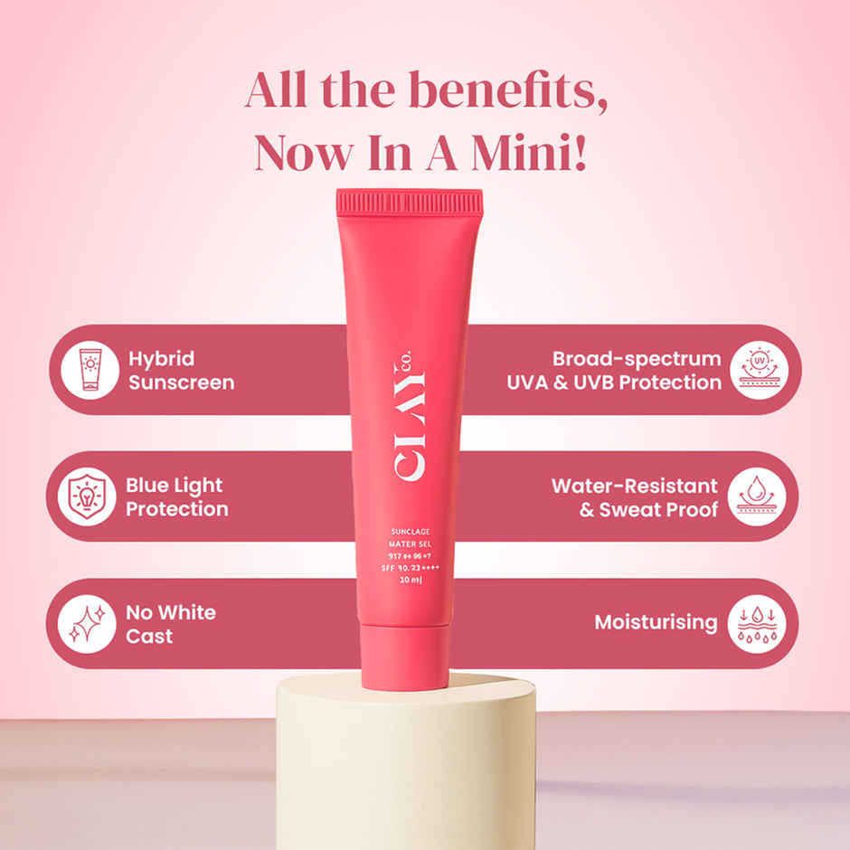 ClayCo Sunglaze Sunscreen SPF 50+ PA ++++ With Probiotic & Ceramides