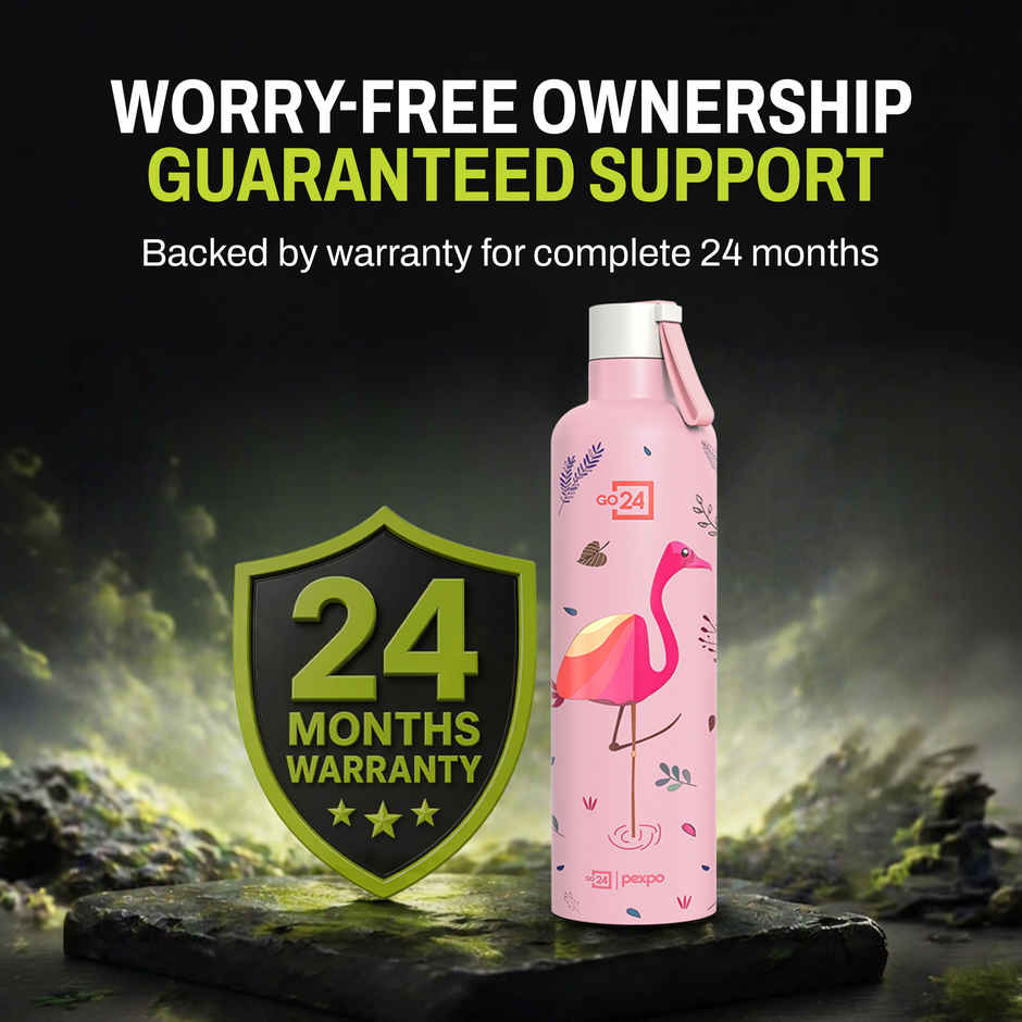 Go24 Oslo Stainless Steel Hot & Cold Water Bottle | Leakproof | 3-Layer Insulation