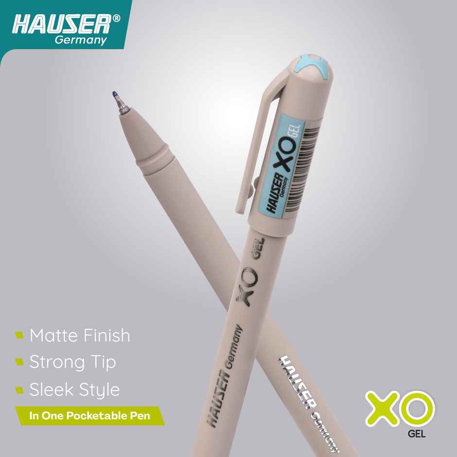 Hauser Xo Gel Pen Blue Pack Of 5