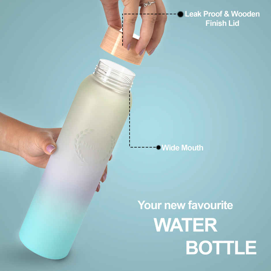 Nayasa Halo Plastic Water Bottle 1000 ml BPA Free Daily Use Bottle | Green